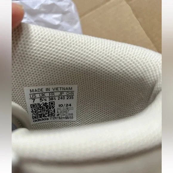 Adidas Break Start Mid Sneaker White Beige Lace Up Women's NWB Size 7 - Picture 14 of 14